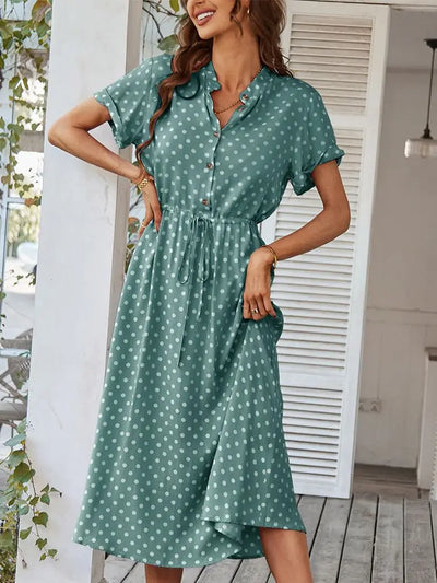 Shania | Elegant polkadot-kjole